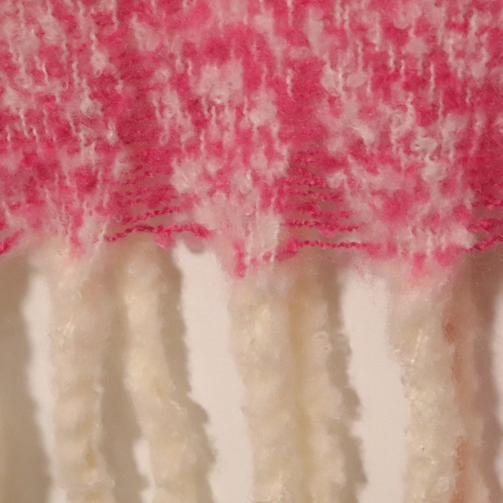 NWT Free People Gemini Plaid Blanket Scarf in Petal - Picture 10 of 10